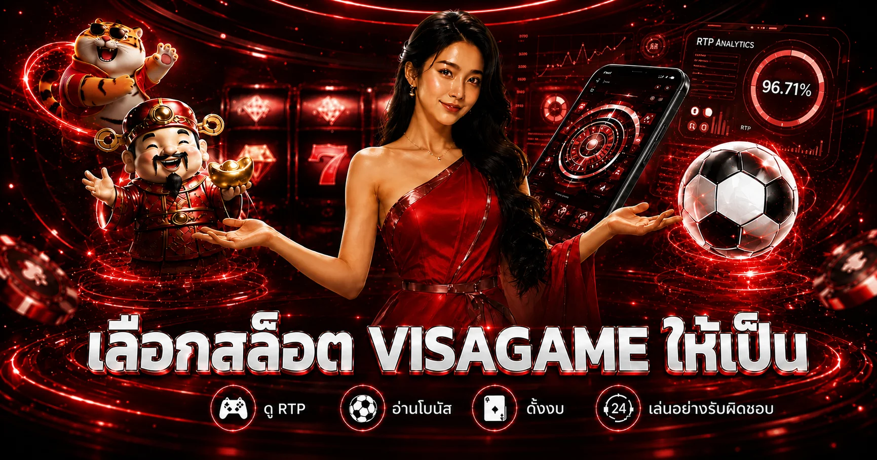 VISAGAME วิธีเลือกสล็อต อ่าน RTP และโบนัส